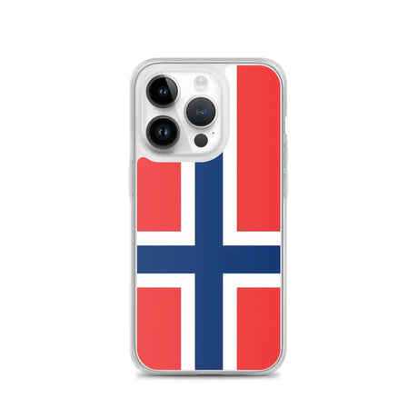 Coque iphone drapeau norvège souple antichoc transparente