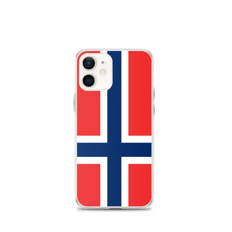 Coque iphone drapeau norvège souple antichoc transparente