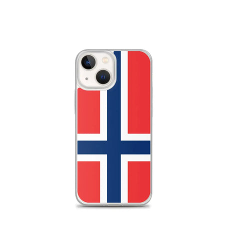 Coque iphone drapeau norvège souple antichoc transparente