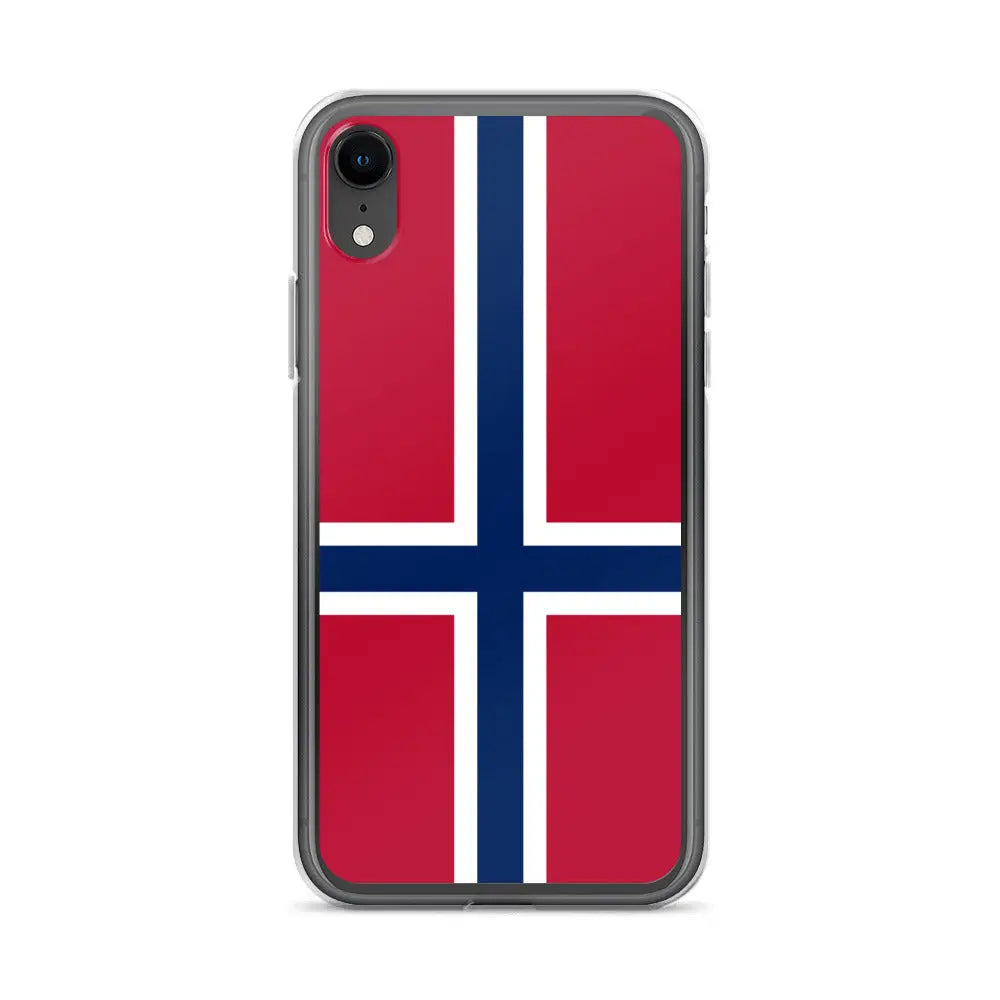 Coque iphone drapeau norvège souple résistante antichoc