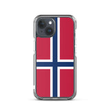 Coque iphone drapeau norvège souple résistante antichoc