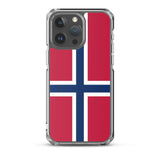 Coque iphone drapeau norvège souple résistante antichoc