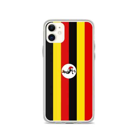Coque iphone drapeau ouganda souple antichoc transparente