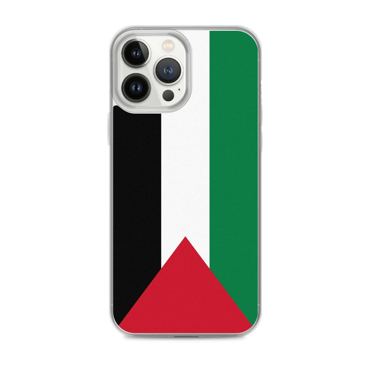 Coque iphone drapeau palestine souple antichoc transparente
