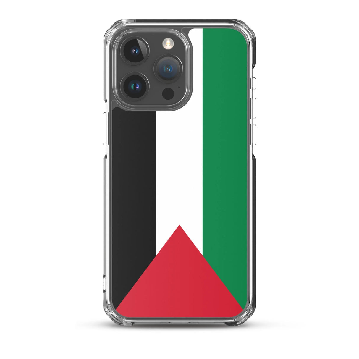 Coque iphone drapeau palestine souple antichoc transparente