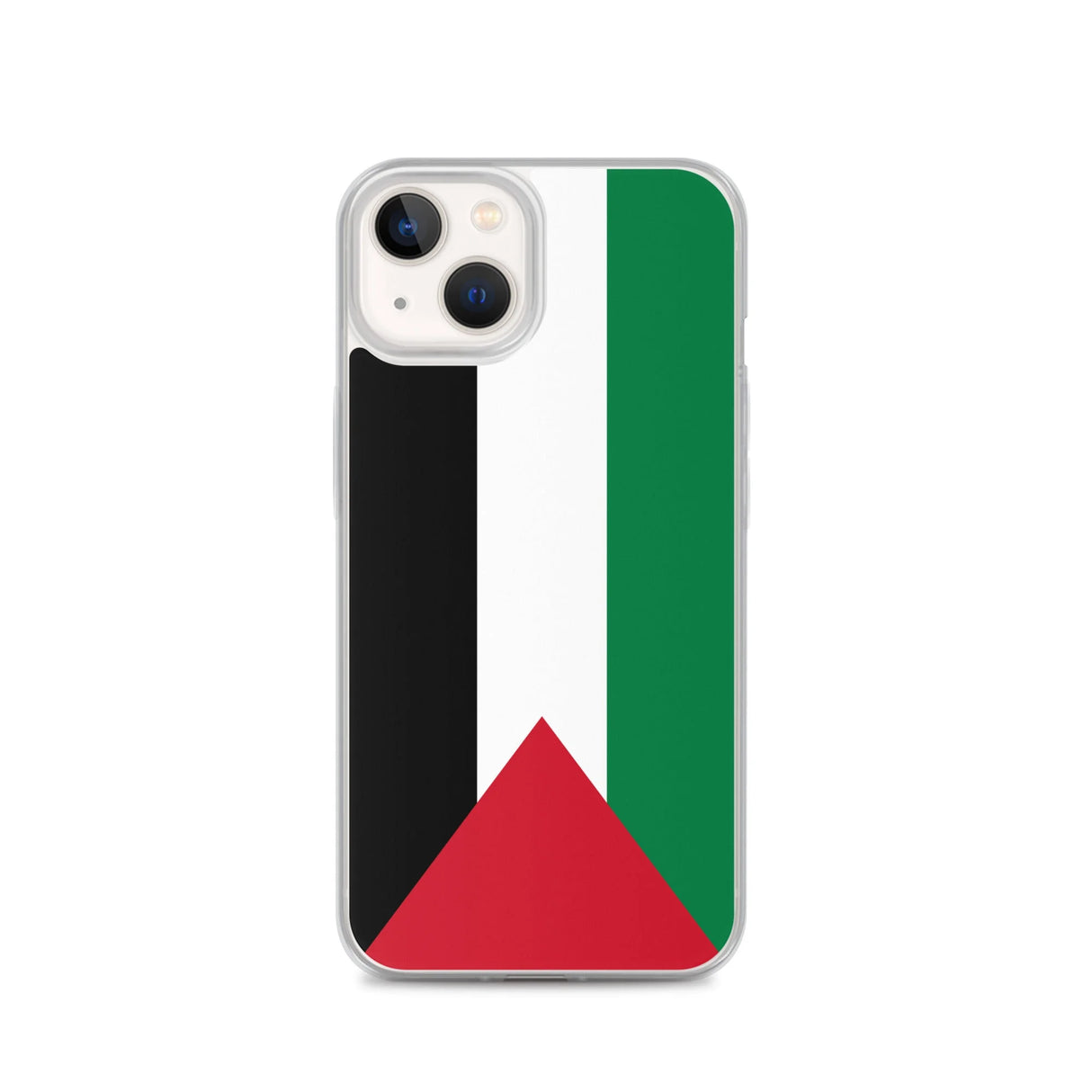 Coque iphone drapeau palestine souple antichoc transparente