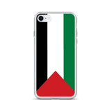 Coque iphone drapeau palestine souple antichoc transparente