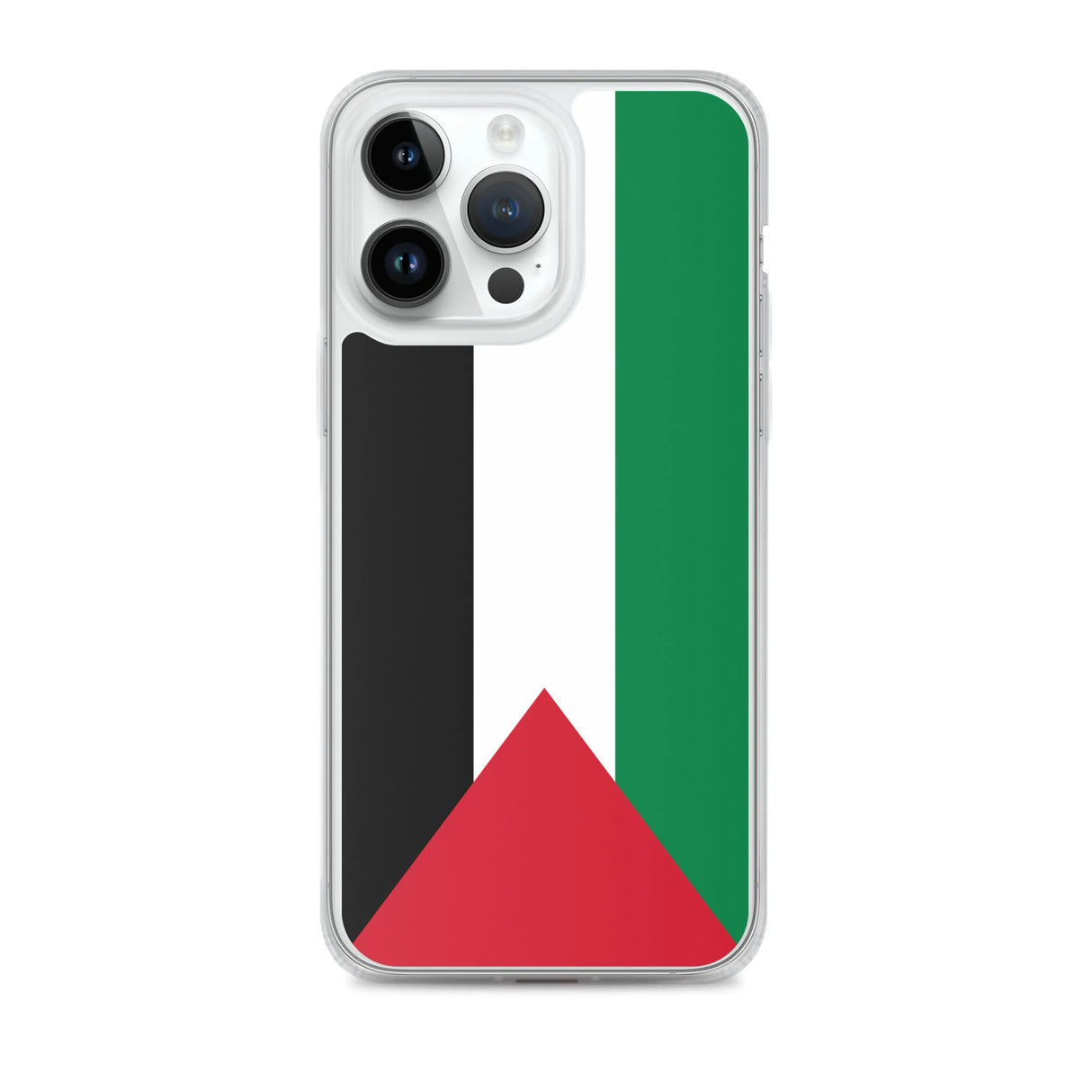 Coque iphone drapeau palestine souple antichoc transparente