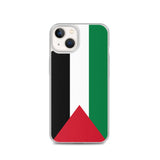 Coque iphone drapeau palestine souple antichoc transparente