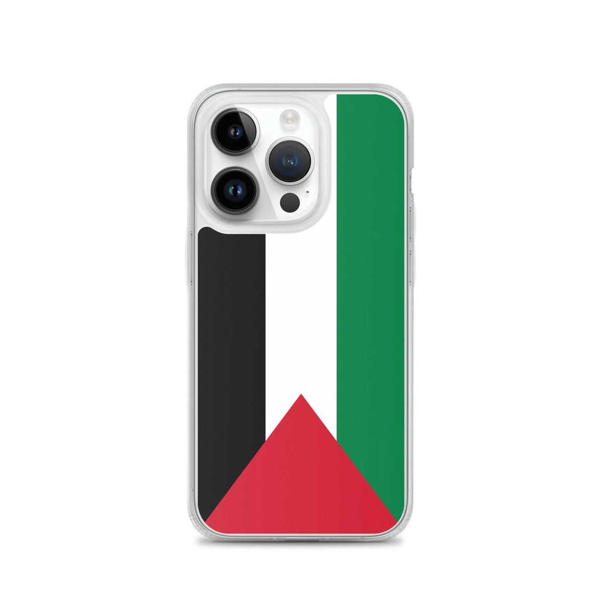Coque iphone drapeau palestine souple antichoc transparente