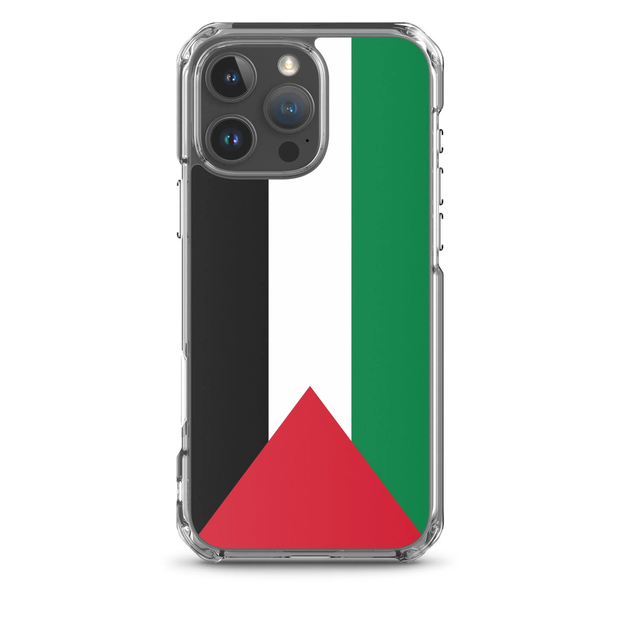 Coque iphone drapeau palestine souple antichoc transparente