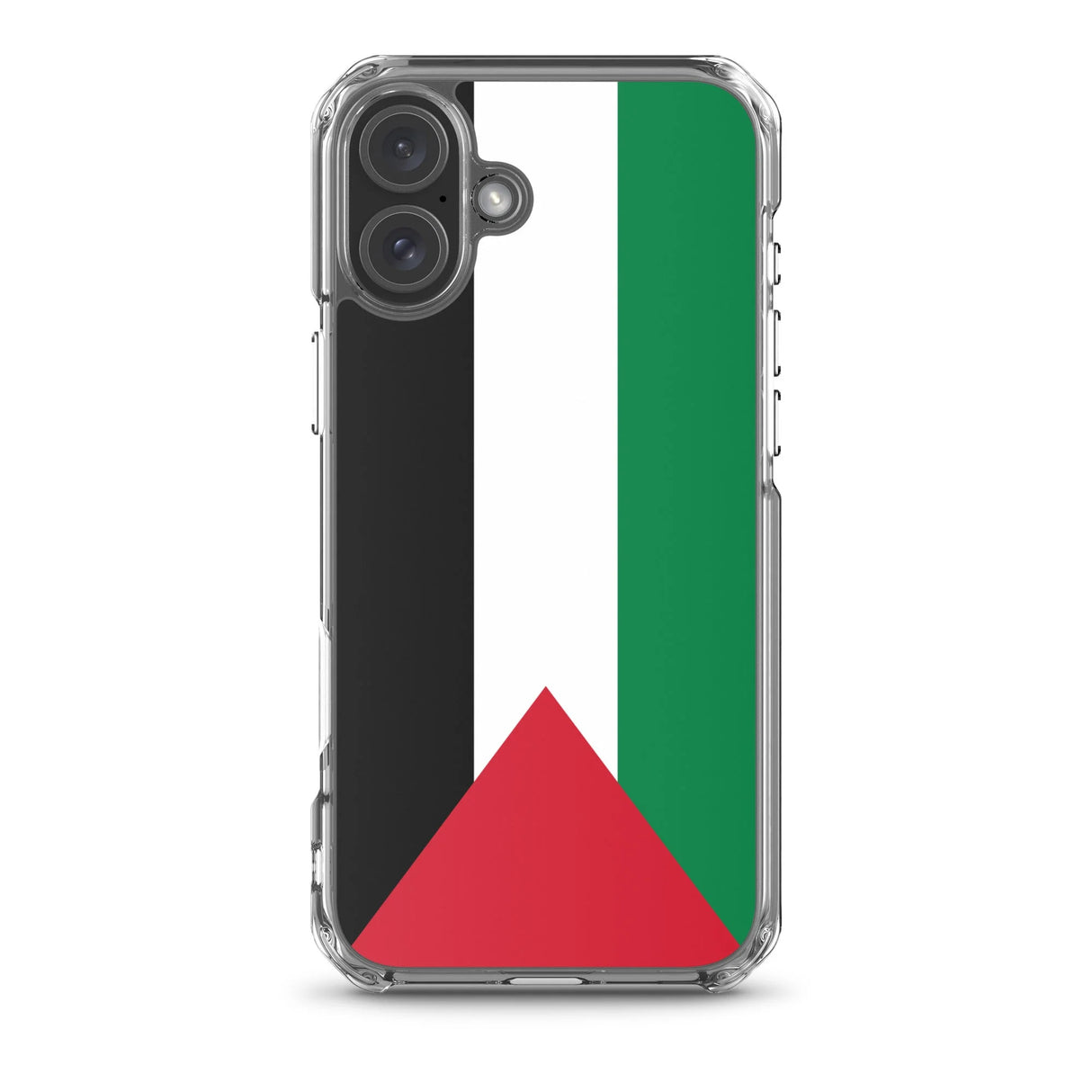 Coque iphone drapeau palestine souple antichoc transparente