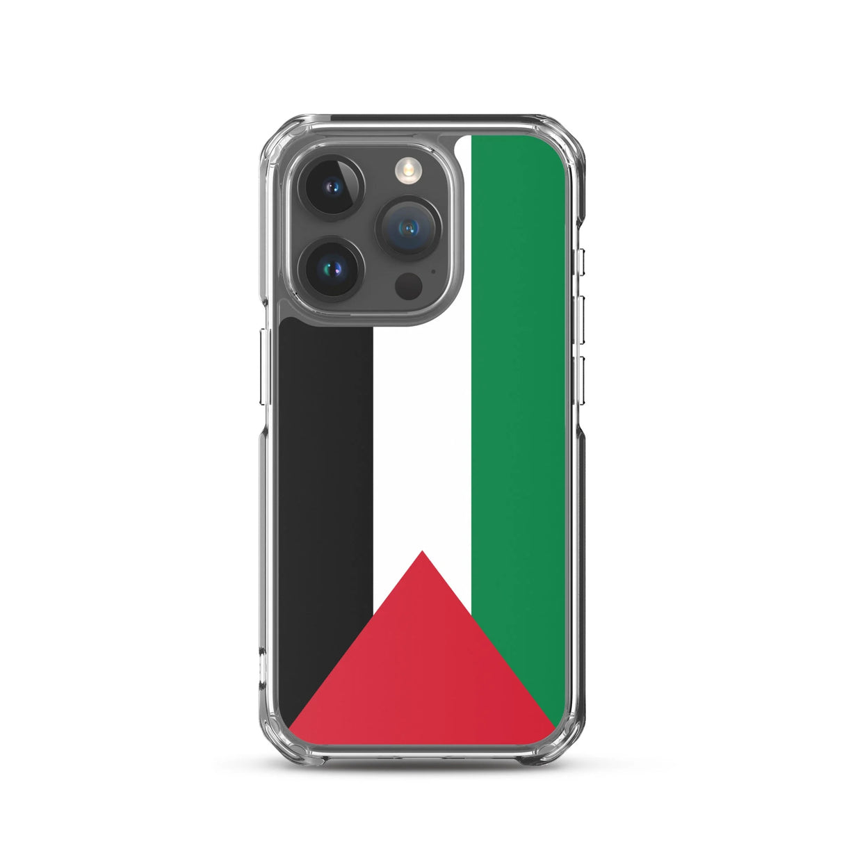 Coque iphone drapeau palestine souple antichoc transparente