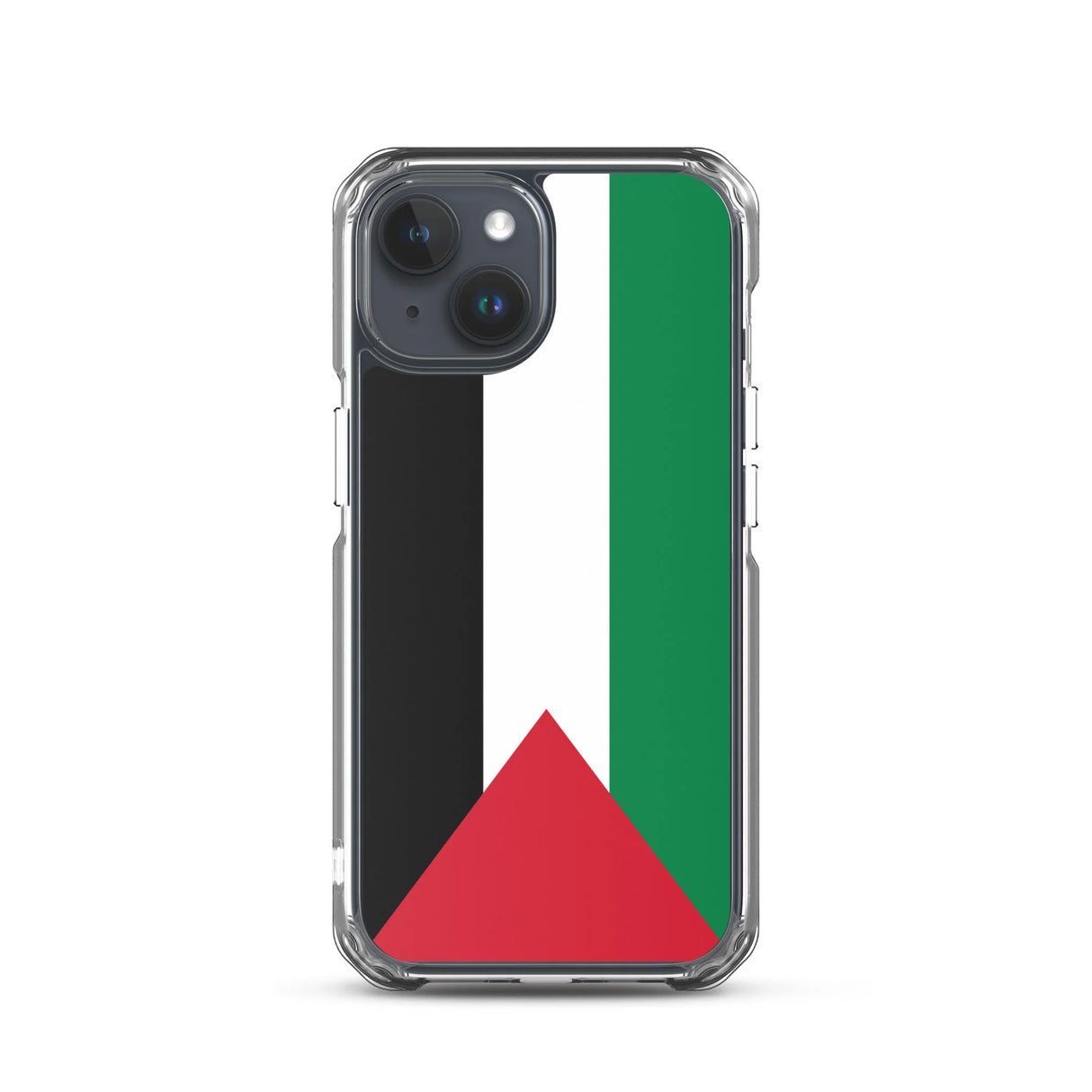 Coque iphone drapeau palestine souple antichoc transparente