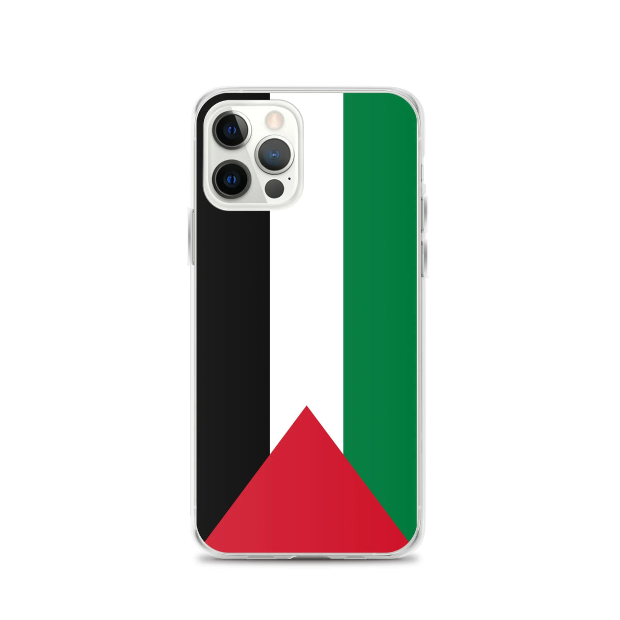Coque iphone drapeau palestine souple antichoc transparente