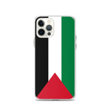 Coque iphone drapeau palestine souple antichoc transparente