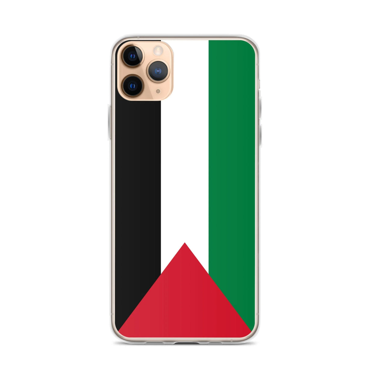 Coque iphone drapeau palestine souple antichoc transparente