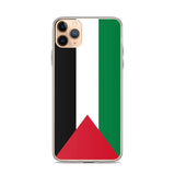 Coque iphone drapeau palestine souple antichoc transparente