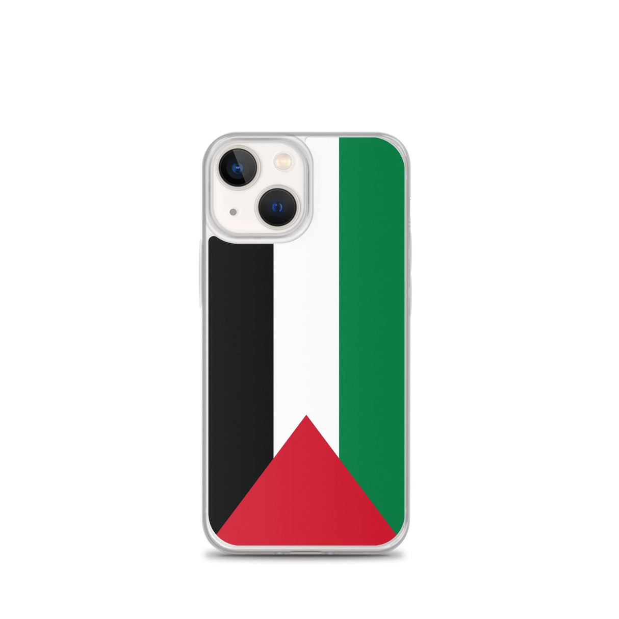 Coque iphone drapeau palestine souple antichoc transparente