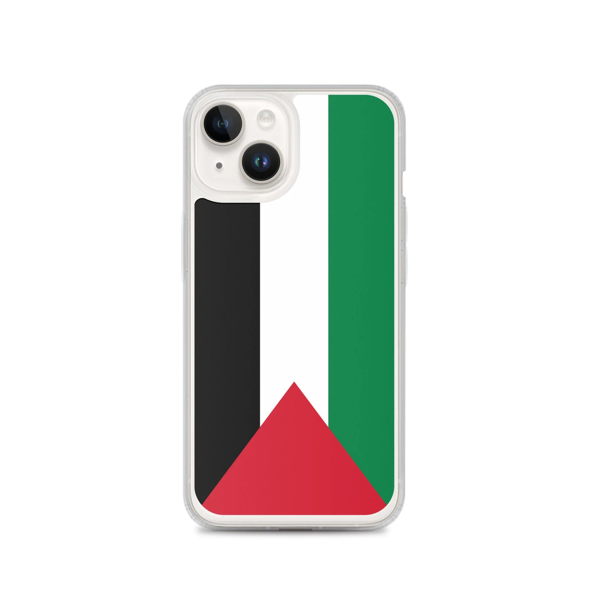 Coque iphone drapeau palestine souple antichoc transparente
