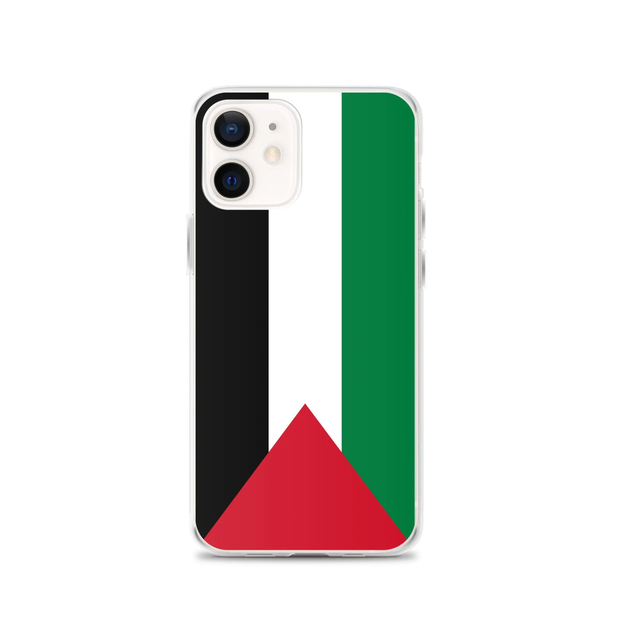 Coque iphone drapeau palestine souple antichoc transparente