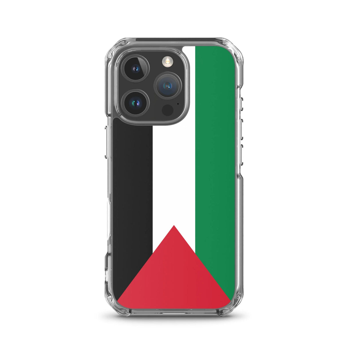 Coque iphone drapeau palestine souple antichoc transparente