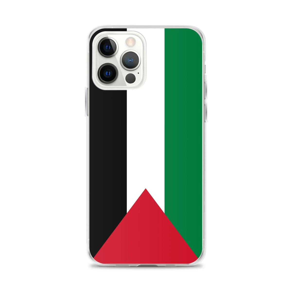 Coque iphone drapeau palestine souple antichoc transparente