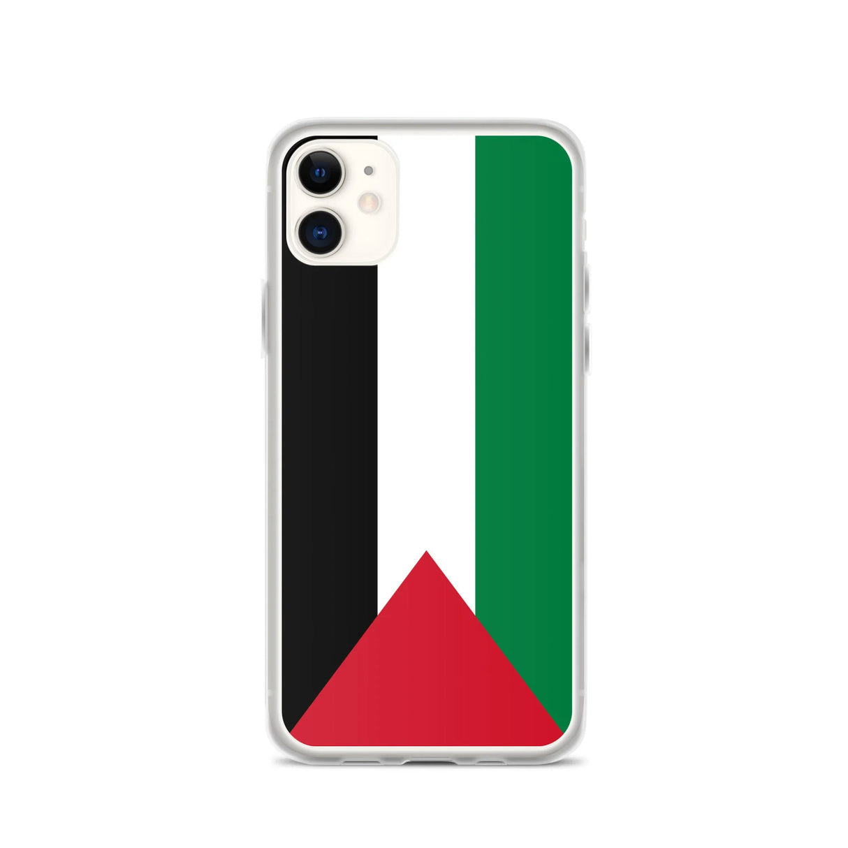 Coque iphone drapeau palestine souple antichoc transparente