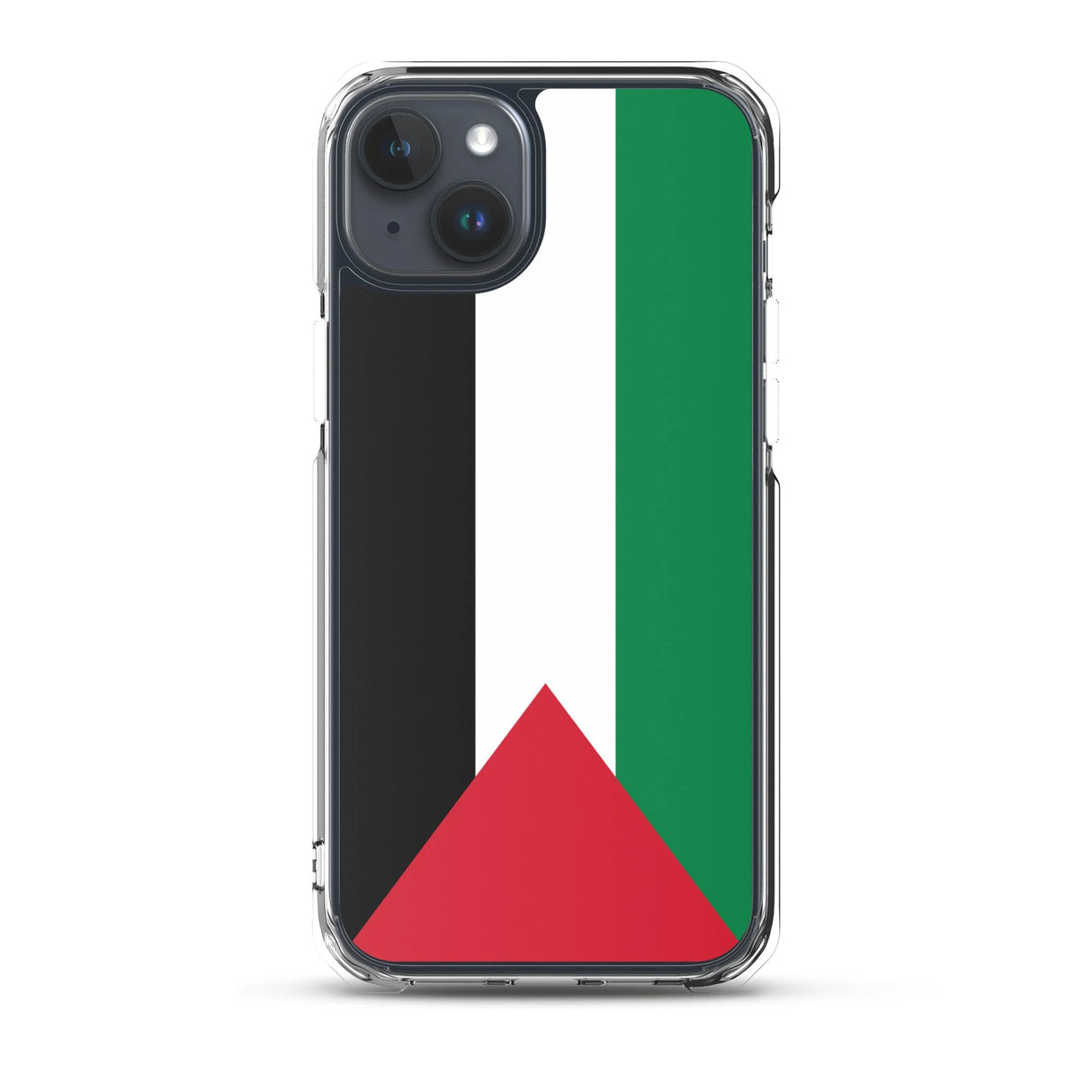 Coque iphone drapeau palestine souple antichoc transparente