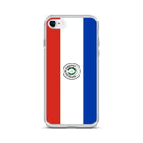 Coque iphone drapeau paraguay souple antichoc transparente