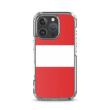 Coque iphone drapeau pérou souple résistante antichoc