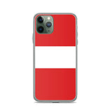 Coque iphone drapeau pérou souple résistante antichoc