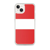 Coque iphone drapeau pérou souple résistante antichoc