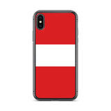 Coque iphone drapeau pérou souple résistante antichoc