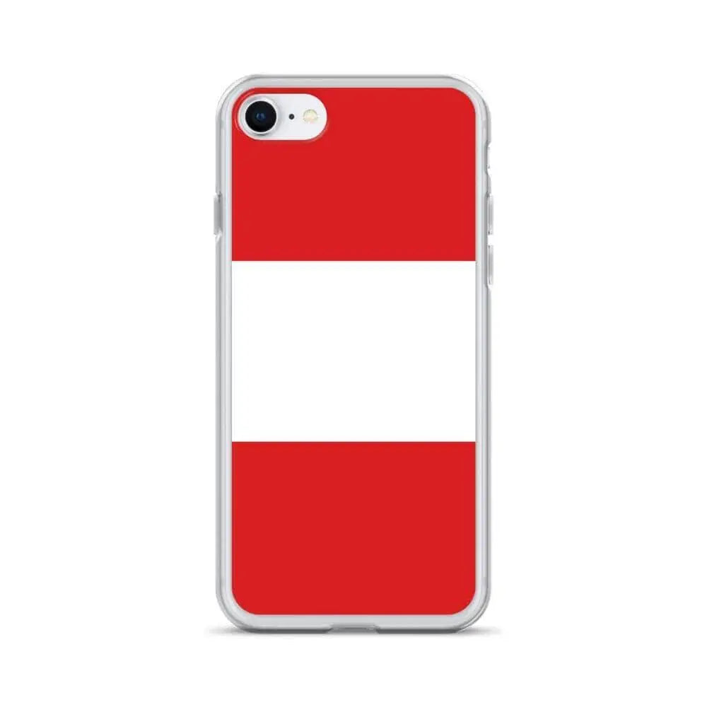 Coque iphone drapeau pérou souple résistante antichoc