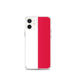 Coque iphone drapeau pologne souple antichoc transparente