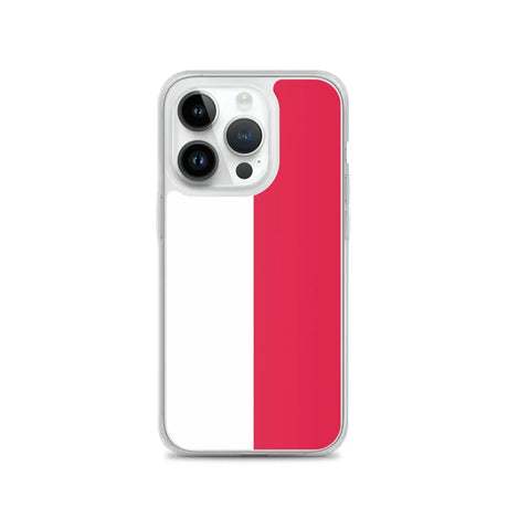 Coque iphone drapeau pologne souple antichoc transparente