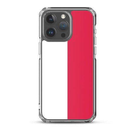 Coque iphone drapeau pologne souple antichoc transparente