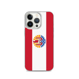 Coque iphone drapeau polynésie française souple antichoc