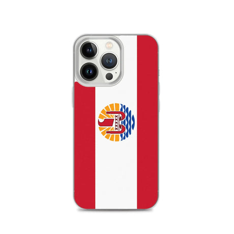 Coque iphone drapeau polynésie française souple antichoc