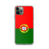 Coque iphone drapeau portugal souple antichoc transparente