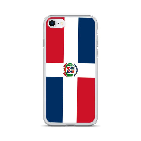 Coque iphone drapeau république dominicaine souple antichoc