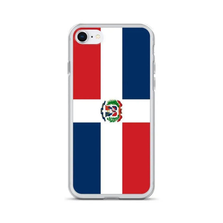 Coque iphone drapeau république dominicaine souple antichoc
