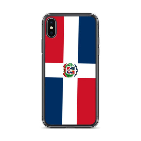 Coque iphone drapeau république dominicaine souple antichoc