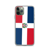 Coque iphone drapeau république dominicaine souple antichoc