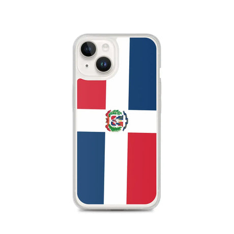 Coque iphone drapeau république dominicaine souple antichoc