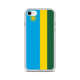Coque iphone drapeau rwanda souple résistante antichoc