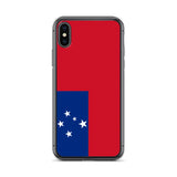 Coque iphone drapeau samoa souple antichoc transparente