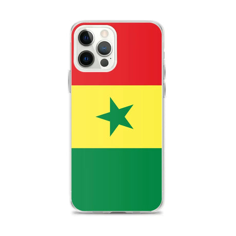 Coque iphone drapeau sénégal souple résistante antichoc