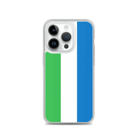 Coque iphone drapeau sierra leone souple antichoc transparente